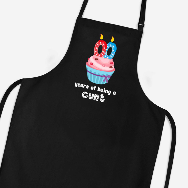 Personalised Years Of Being A Cunt - Rude Aprons - Slightly Disturbed - Image 1 of 3