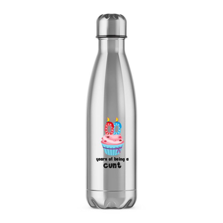 Personalised Years Of Being A Cunt - Rude Water Bottles - Slightly Disturbed - Image 1 of 2