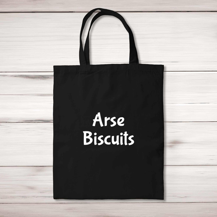 Arse Biscuits - Rude Tote Bags - Slightly Disturbed