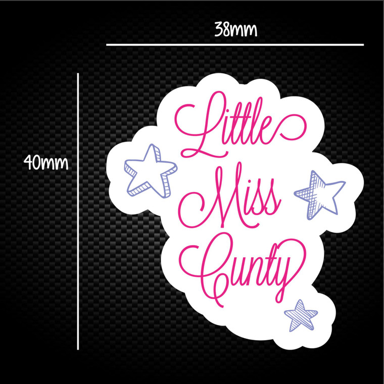 Little Miss Cunty - Rude Sticker Packs - Slightly Disturbed - Image 1 of 1