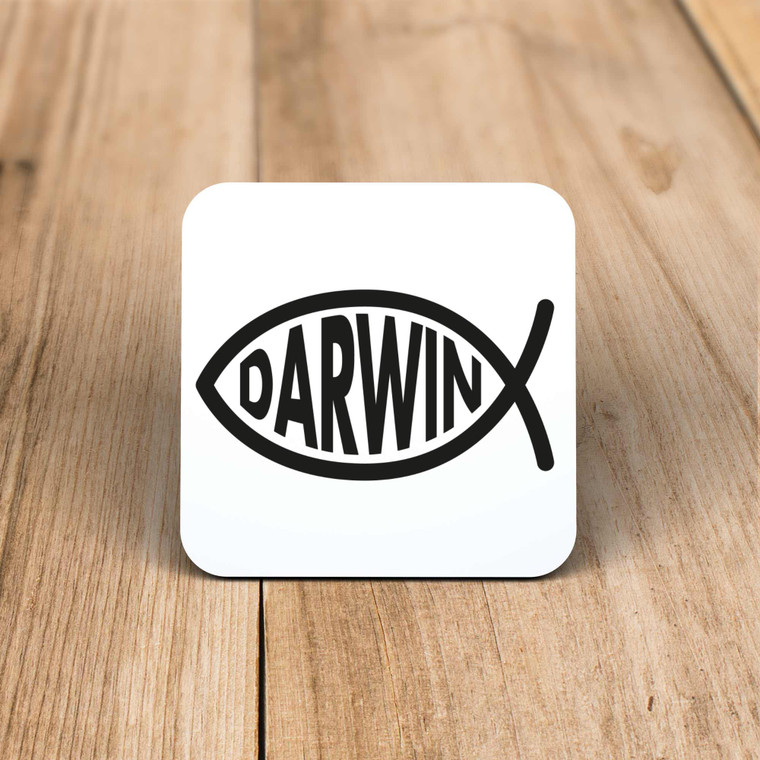 Darwin Christian Fish - Novelty Coaster - Slightly Disturbed - Image 1 of 1