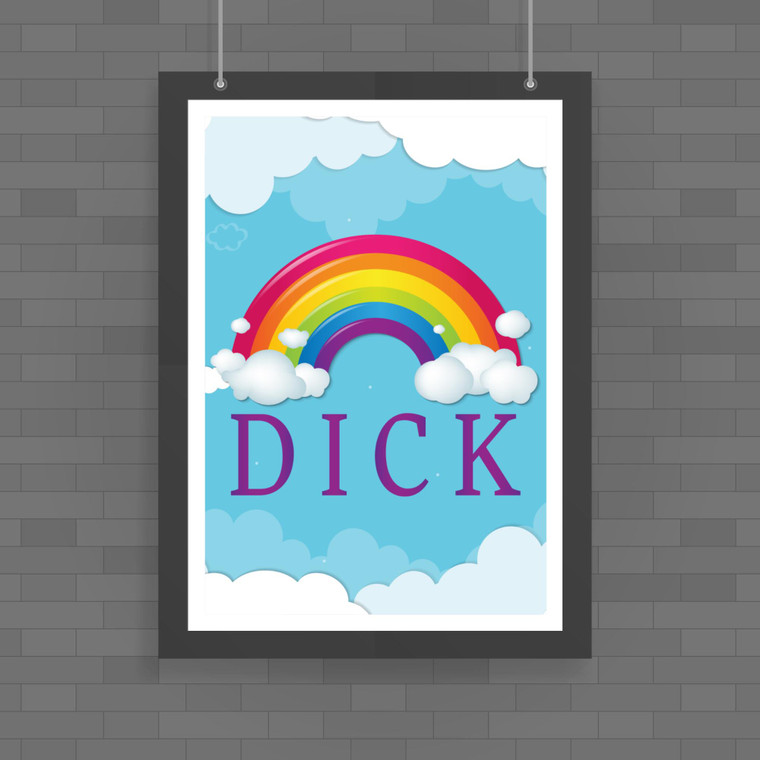 Rainbow Swearing - Rude Posters - Slightly Disturbed - Image 1 of 3