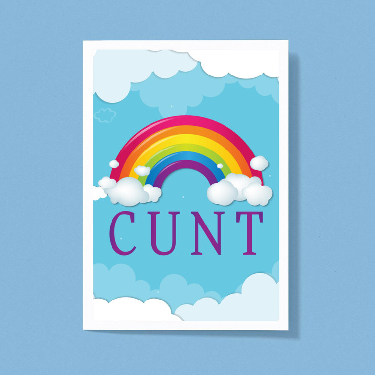 Rainbow Swearing - Rude Greeting Card - Slightly Disturbed - Image 1 of 3