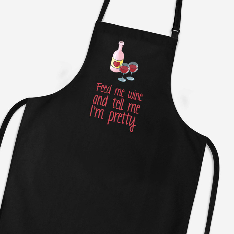 Feed Me Wine - Rude Aprons - Slightly Disturbed - Image 1 of 2