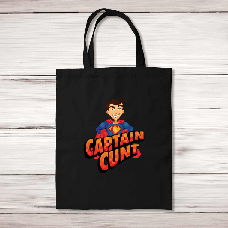 Captain Cunt - Rude Tote Bags - Slightly Disturbed