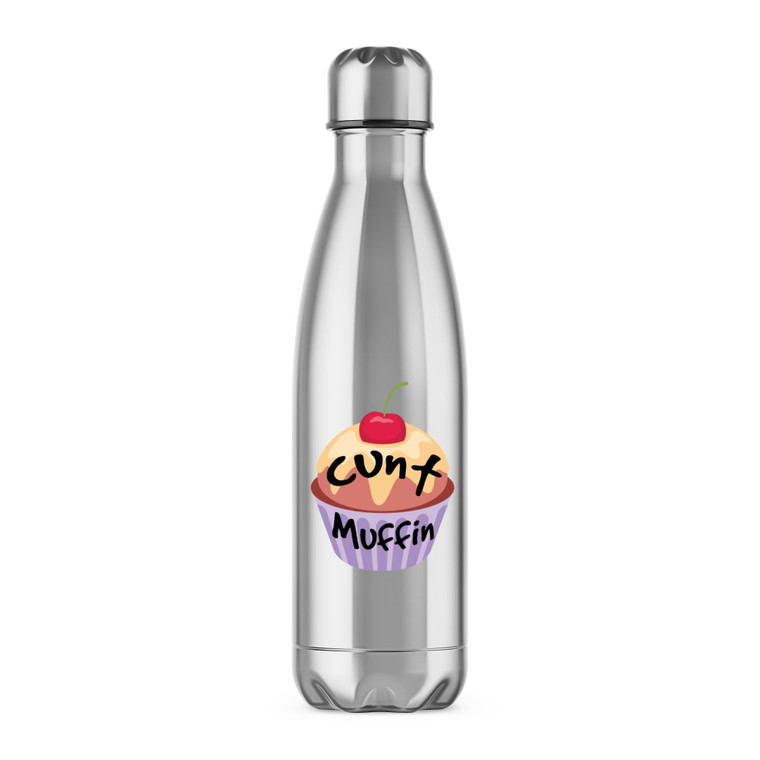 Colourful Cunt Muffin - Rude Water Bottles - Slightly Disturbed - Image 1 of 2