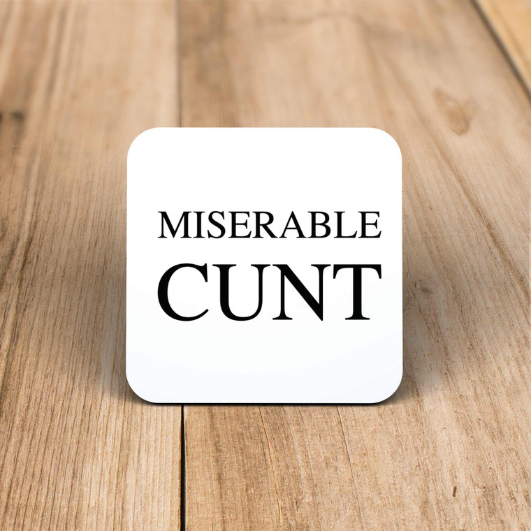 Miserable Swearing - Rude Coaster - Slightly Disturbed - Image 1 of 4