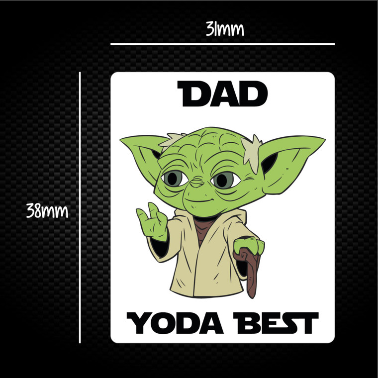 Dad Yoda Best - Geeky Sticker Packs - Slightly Disturbed - Image 1 of 1