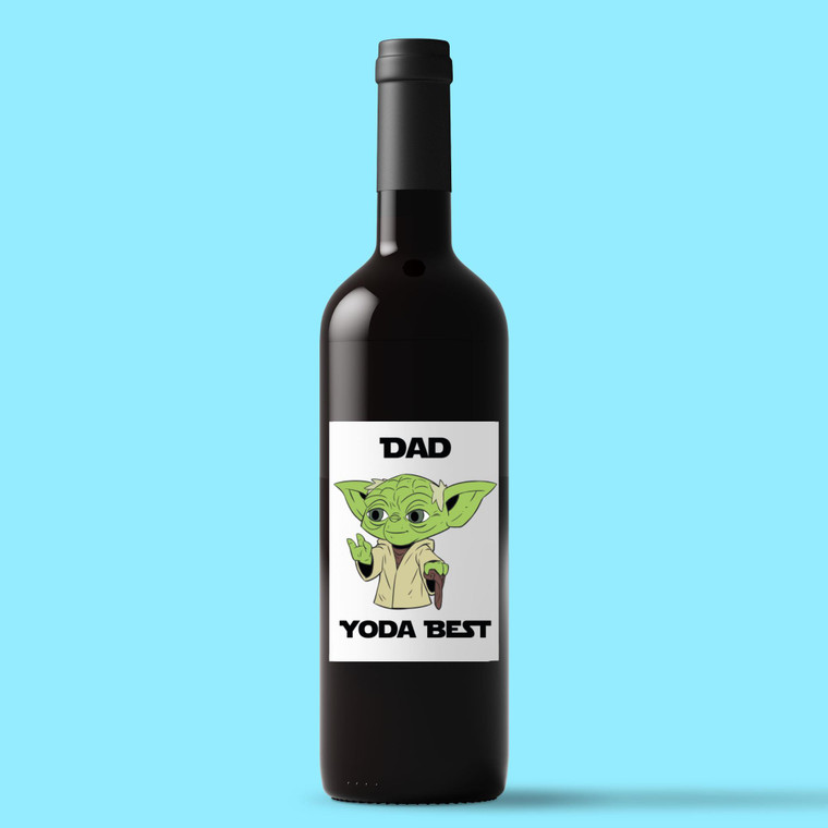 Dad Yoda Best - Geeky Wine/Beer Labels - Slightly Disturbed - Image 1 of 1