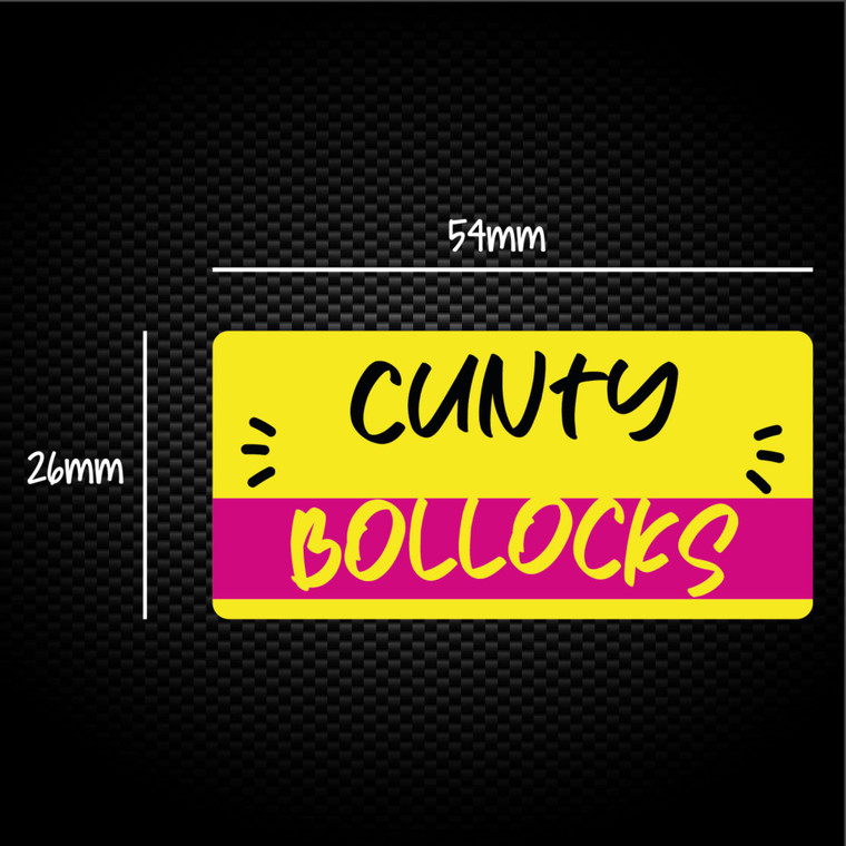 Cunty Bollocks - Rude Sticker Packs - Slightly Disturbed - Image 1 of 1