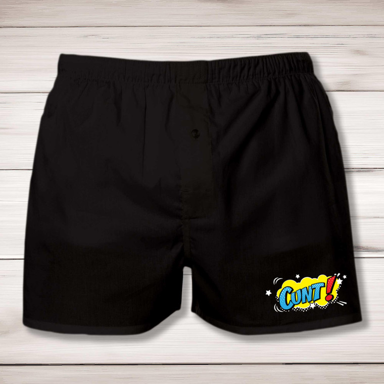 Pop Art Style Cunt - Rude Men's Underwear - Slightly Disturbed - Image 1 of 2