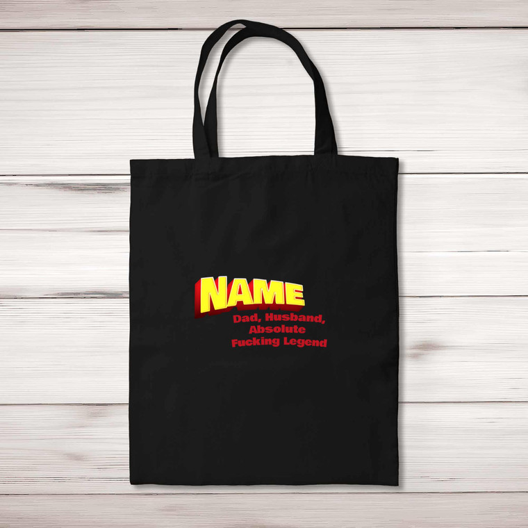Personalised Dad, Husband - Rude Tote Bags - Slightly Disturbed