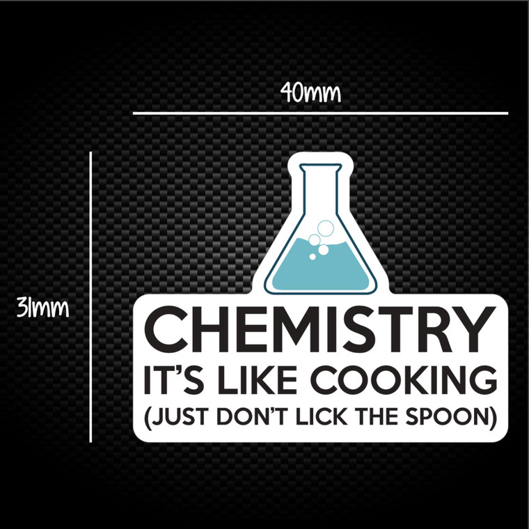 Chemistry, It's Like Cooking - Geeky Sticker Packs - Slightly Disturbed - Image 1 of 1
