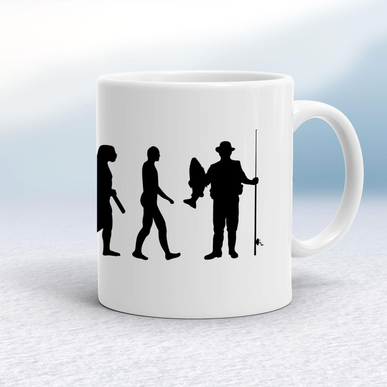 Evolution Of An Angler - Novelty Mugs - Slightly Disturbed - Image 1 of 14