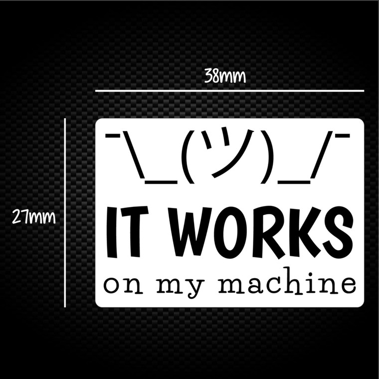 It Works On My Machine - Geeky Sticker Packs - Slightly Disturbed - Image 1 of 1