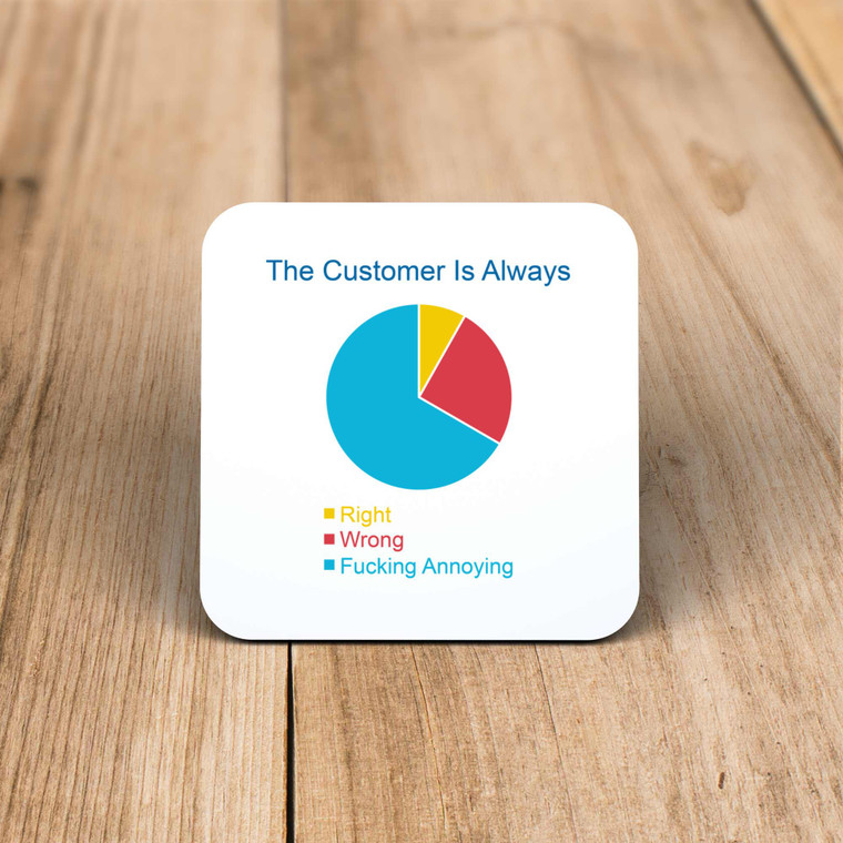 The Customer is Always - Rude Coaster - Slightly Disturbed - Image 1 of 1