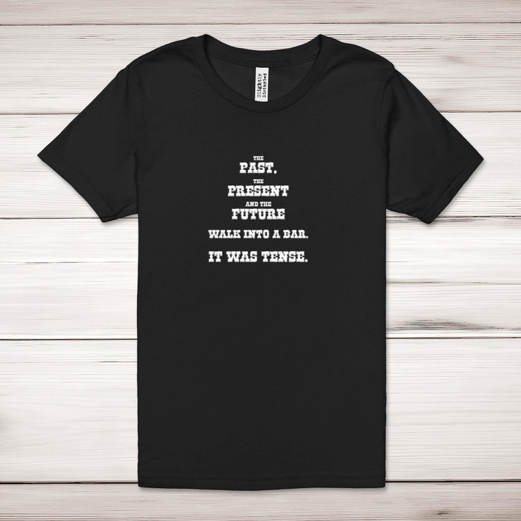 The Past, The Present & The Future - Novelty Adult T-Shirt - Slightly Disturbed
