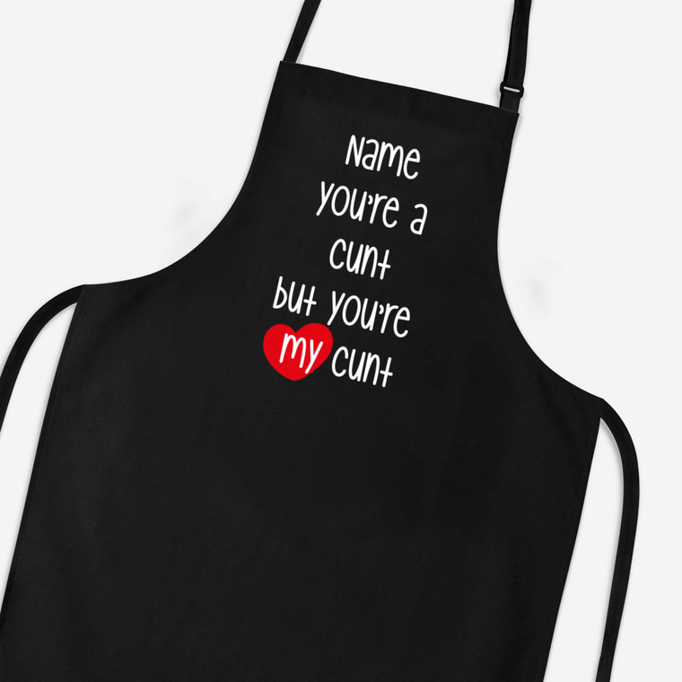 Personalised Swearing You're A - Rude Aprons - Slightly Disturbed - Image 1 of 6