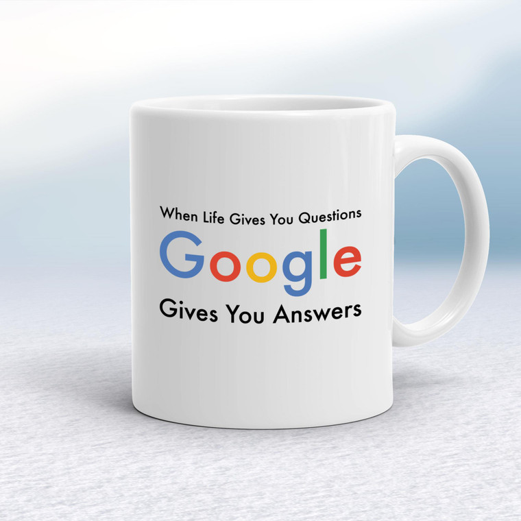 Google Gives You Answers - Geeky Mugs - Slightly Disturbed - Image 1 of 11