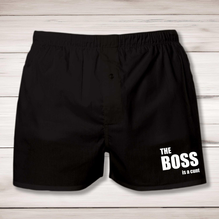 The Boss Is A ... Swearing - Rude Men's Underwear - Slightly Disturbed - Image 1 of 4