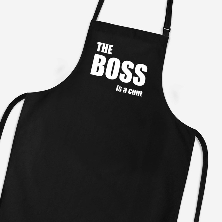 The Boss Is A ... Swearing - Rude Aprons - Slightly Disturbed - Image 1 of 6