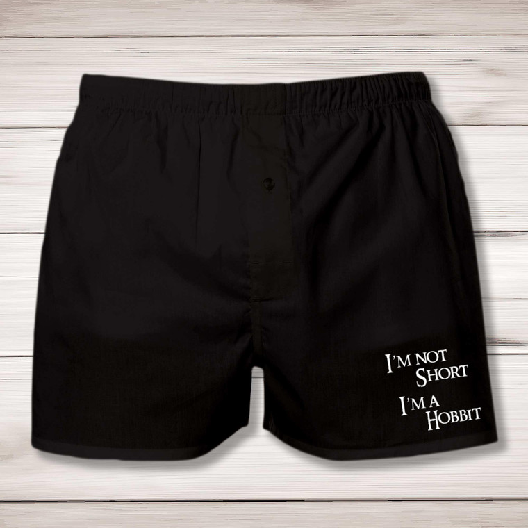 I'm Not Short I'm A Hobbit - Novelty Men's Underwear - Slightly Disturbed - Image 1 of 2