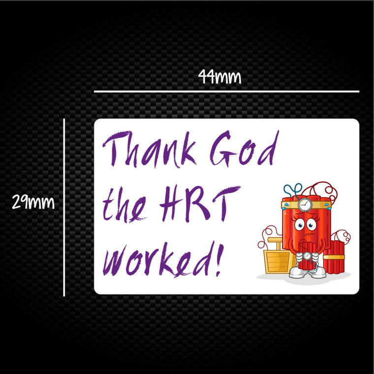 Thank God The HRT Worked! - Novelty Sticker Packs - Slightly Disturbed - Image 1 of 1