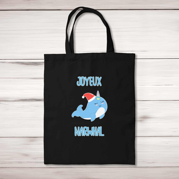 Joyeux Narwhal - Novelty Tote Bags - Slightly Disturbed