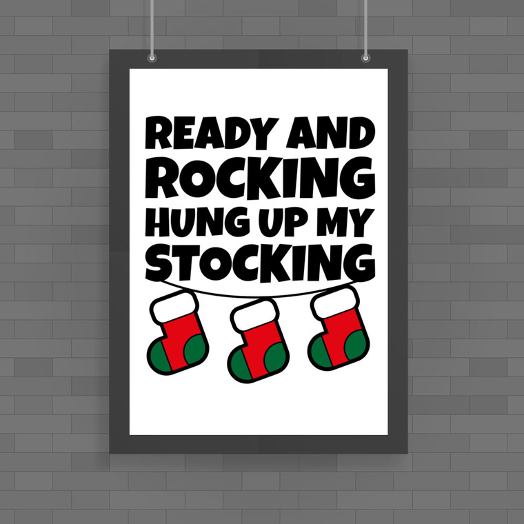 Hung Up My Stocking - Rude Posters - Slightly Disturbed - Image 1 of 1