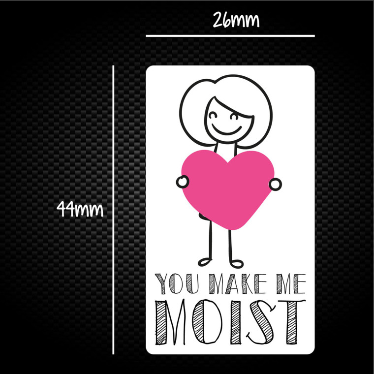 You Make Me Moist - Rude Sticker Packs - Slightly Disturbed - Image 1 of 1