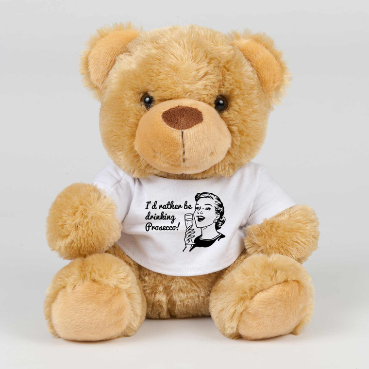 I'd Rather Be Drinking Prosecco - Novelty Swear Bear - Slightly Disturbed - Image 1 of 2