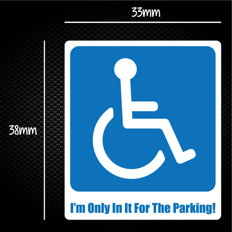 Only In It For The Parking - Rude Sticker Packs - Slightly Disturbed - Image 1 of 1