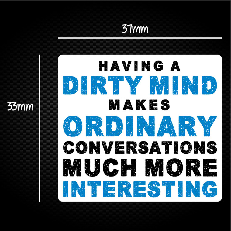 Having A Dirty Mind - Novelty Sticker Packs - Slightly Disturbed - Image 1 of 1