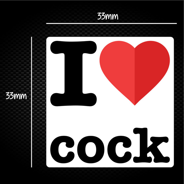 I Love Cock - Rude Sticker Packs - Slightly Disturbed - Image 1 of 1