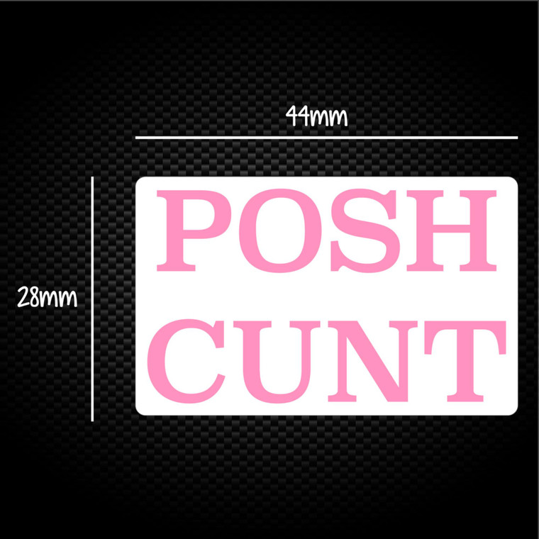 Posh Cunt - Rude Sticker Packs - Slightly Disturbed - Image 1 of 1