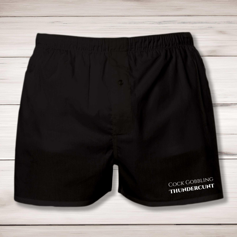 Cock Gobbling Thundercunt - Rude Men's Underwear - Slightly Disturbed - Image 1 of 2