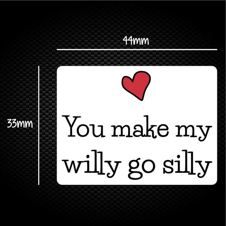 You Make My Willy Go Silly - Rude Sticker Packs - Slightly Disturbed - Image 1 of 1