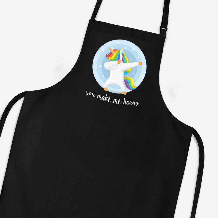 You Make Me Horny Unicorny - Rude Aprons - Slightly Disturbed - Image 1 of 4