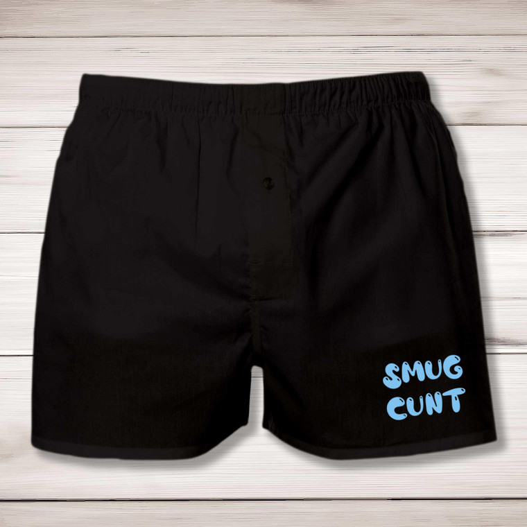 Smug Cunt - Rude Men's Underwear - Slightly Disturbed - Image 1 of 2