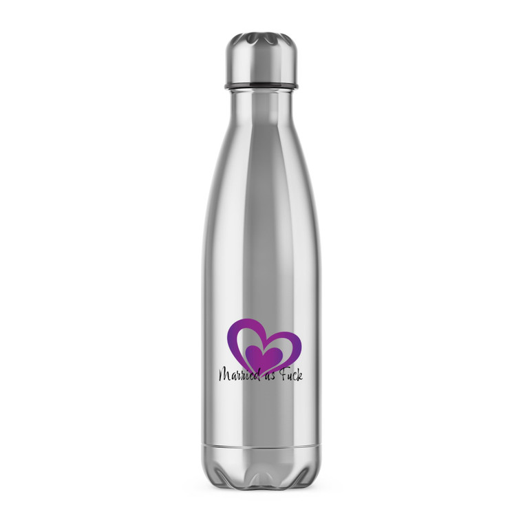 Married As Fuck - Rude Water Bottles - Slightly Disturbed - Image 1 of 2