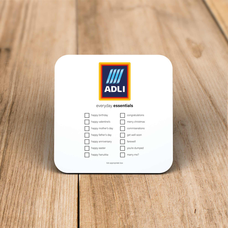 Aldi Everyday Essentials - Novelty Coaster - Slightly Disturbed - Image 1 of 1