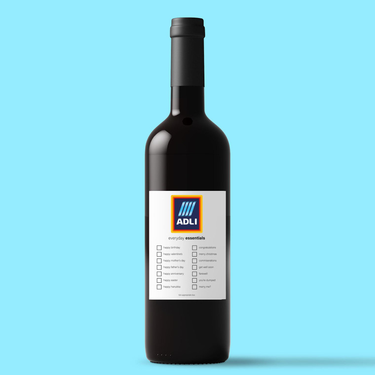 Aldi Everyday Essentials - Novelty Wine/Beer Labels - Slightly Disturbed - Image 1 of 1