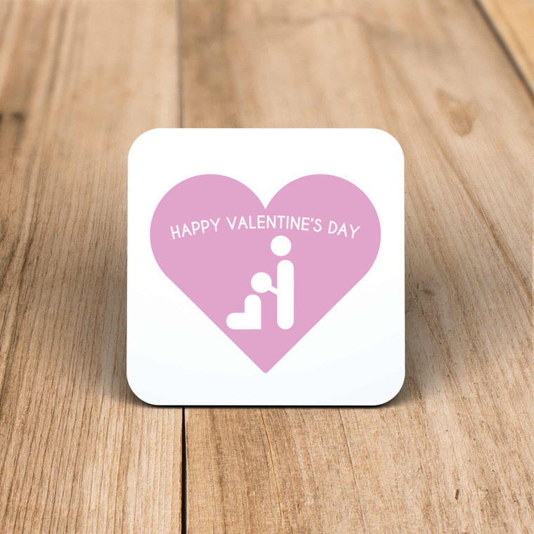 Happy Valentine's Day BJ - Rude Coaster - Slightly Disturbed - Image 1 of 1