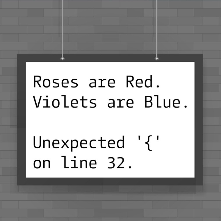 Roses Are Red - Geeky Posters - Slightly Disturbed - Image 1 of 1