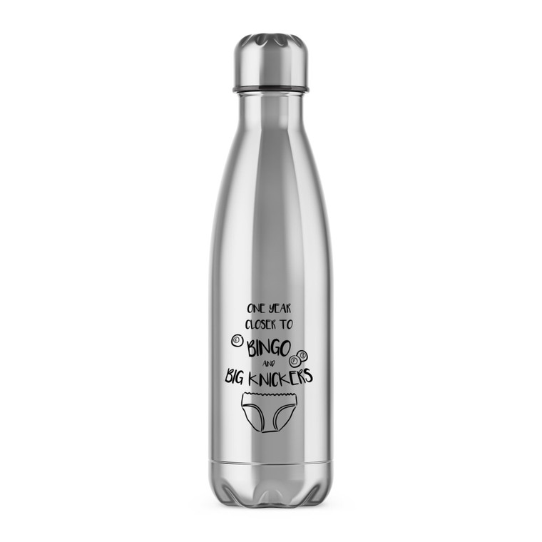 One Year Closer to Bingo - Novelty Water Bottles - Slightly Disturbed - Image 1 of 6