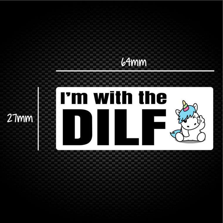 I'm With The Dilf - Rude Sticker Packs - Slightly Disturbed - Image 1 of 1