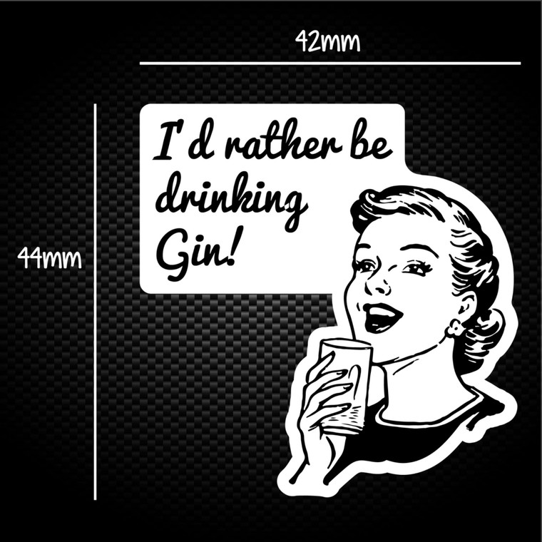 I'd Rather Be Drinking Gin - Novelty Sticker Packs - Slightly Disturbed - Image 1 of 1
