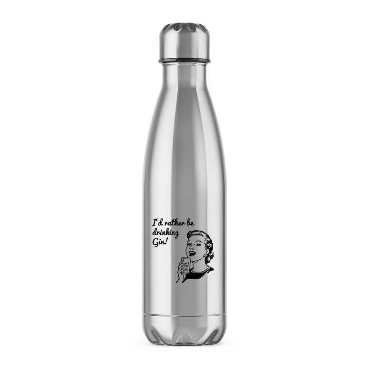 I'd Rather Be Drinking Gin - Novelty Water Bottles - Slightly Disturbed - Image 1 of 6