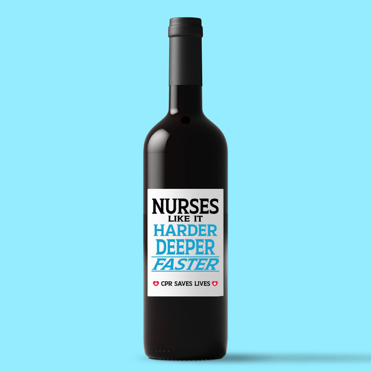 Nurses Like It Harder - Novelty Wine/Beer Labels - Slightly Disturbed - Image 1 of 1