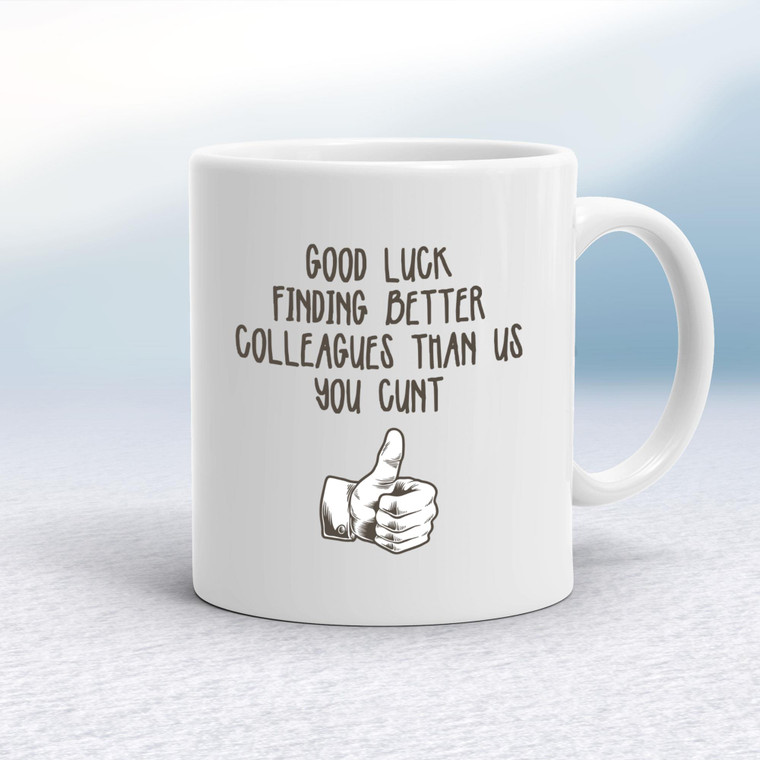 Good Luck Finding Better Colleagues - Rude Mugs - Slightly Disturbed - Image 1 of 18